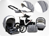 Lux4Kids BIANCinO Kombikinderwagen 3 in 1