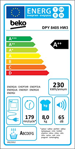 Beko DPY 8405 HW3 Wärmepumpentrockner